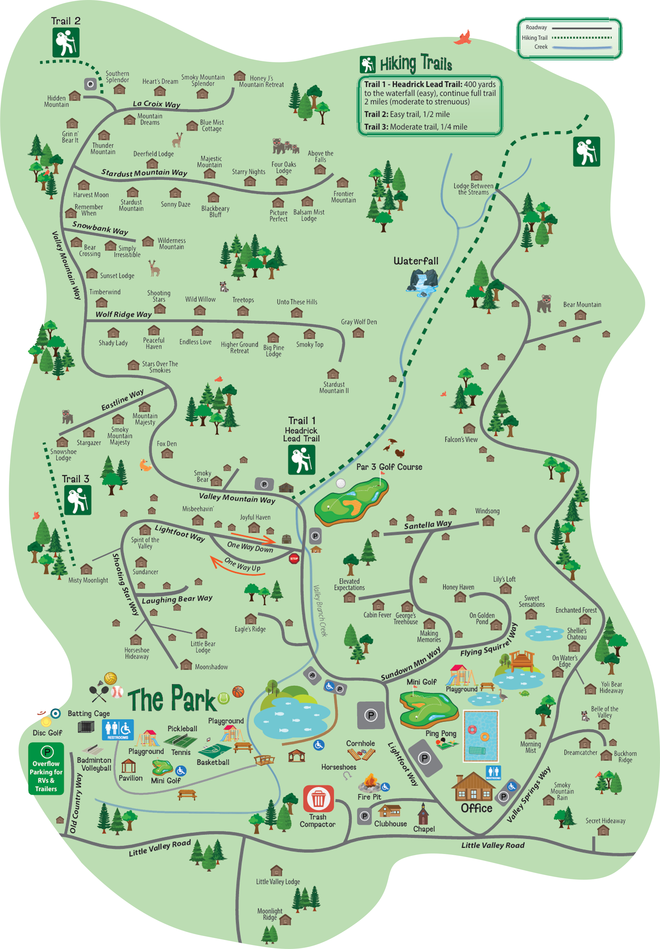 Little Valley Mountain Resort Map